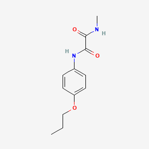 molecular formula C12H16N2O3 B4804826 N-methyl-N'-(4-propoxyphenyl)ethanediamide 