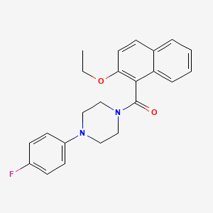 (2-ETHOXY-1-NAPHTHYL)[4-(4-FLUOROPHENYL)PIPERAZINO]METHANONE