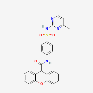 molecular formula C26H22N4O4S B4804962 N-(4-{[(4,6-dimethyl-2-pyrimidinyl)amino]sulfonyl}phenyl)-9H-xanthene-9-carboxamide 