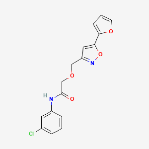 N-(3-chlorophenyl)-2-{[5-(2-furyl)-3-isoxazolyl]methoxy}acetamide