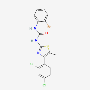 molecular formula C17H12BrCl2N3OS B4804973 N-(2-bromophenyl)-N'-[4-(2,4-dichlorophenyl)-5-methyl-1,3-thiazol-2-yl]urea 