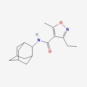 N-(ADAMANTAN-2-YL)-3-ETHYL-5-METHYL-12-OXAZOLE-4-CARBOXAMIDE