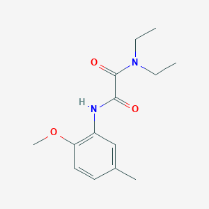 molecular formula C14H20N2O3 B4804996 N',N'-diethyl-N-(2-methoxy-5-methylphenyl)oxamide 