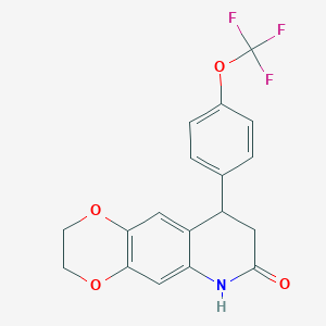 9-[4-(trifluoromethoxy)phenyl]-2,3,8,9-tetrahydro[1,4]dioxino[2,3-g]quinolin-7(6H)-one