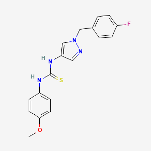 N-[1-(4-fluorobenzyl)-1H-pyrazol-4-yl]-N'-(4-methoxyphenyl)thiourea