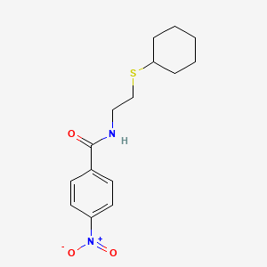 N-[2-(cyclohexylsulfanyl)ethyl]-4-nitrobenzamide