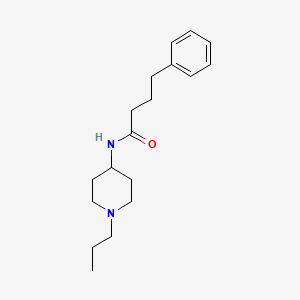 4-phenyl-N-(1-propylpiperidin-4-yl)butanamide