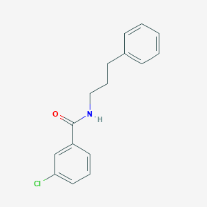 molecular formula C16H16ClNO B4805084 3-chloro-N-(3-phenylpropyl)benzamide 