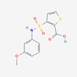 3-[(3-METHOXYANILINO)SULFONYL]-2-THIOPHENECARBOXYLIC ACID