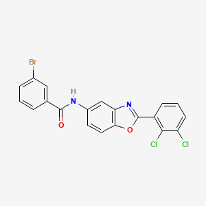 3-bromo-N-[2-(2,3-dichlorophenyl)-1,3-benzoxazol-5-yl]benzamide