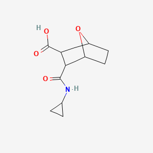 3-(Cyclopropylcarbamoyl)-7-oxabicyclo[2.2.1]heptane-2-carboxylic acid