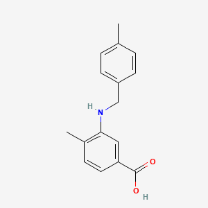 molecular formula C16H17NO2 B4805170 4-methyl-3-[(4-methylbenzyl)amino]benzoic acid 