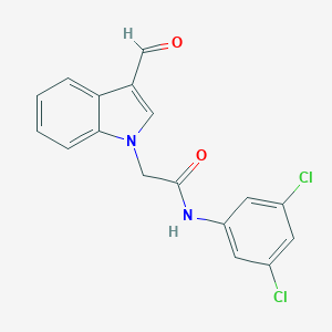 molecular formula C17H12Cl2N2O2 B480518 N-(3,5-dichlorophenyl)-2-(3-formyl-1H-indol-1-yl)acetamide CAS No. 496959-26-3