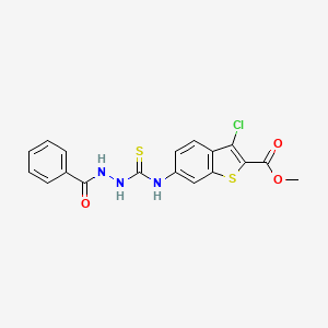 methyl 6-{[(2-benzoylhydrazino)carbonothioyl]amino}-3-chloro-1-benzothiophene-2-carboxylate