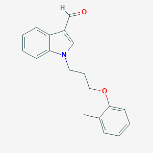 molecular formula C19H19NO2 B480519 1-[3-(2-methylphenoxy)propyl]-1H-indole-3-carbaldehyde CAS No. 496959-28-5