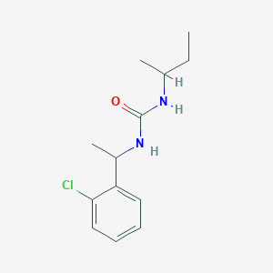 molecular formula C13H19ClN2O B4805194 1-Butan-2-yl-3-[1-(2-chlorophenyl)ethyl]urea 