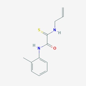 molecular formula C12H14N2OS B4805209 N-(2-METHYLPHENYL)-1-[(PROP-2-EN-1-YL)CARBAMOTHIOYL]FORMAMIDE 