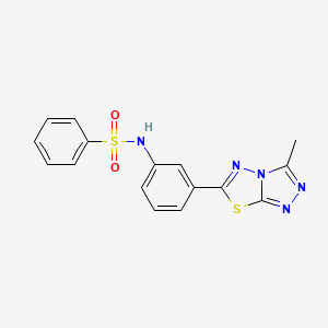 N-[3-(3-methyl[1,2,4]triazolo[3,4-b][1,3,4]thiadiazol-6-yl)phenyl]benzenesulfonamide