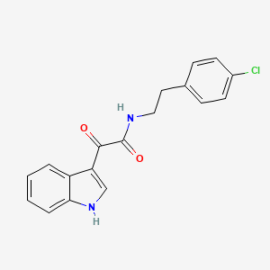 N-[2-(4-chlorophenyl)ethyl]-2-(1H-indol-3-yl)-2-oxoacetamide