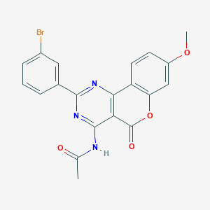 N~1~-[2-(3-BROMOPHENYL)-8-METHOXY-5-OXO-5H-CHROMENO[4,3-D]PYRIMIDIN-4-YL]ACETAMIDE