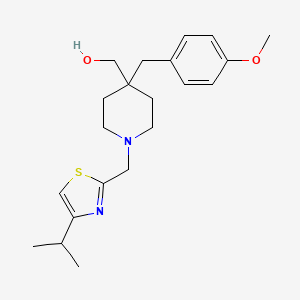 [1-[(4-isopropyl-1,3-thiazol-2-yl)methyl]-4-(4-methoxybenzyl)-4-piperidinyl]methanol