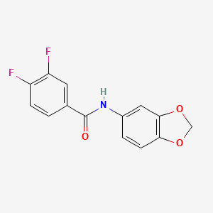 N-1,3-benzodioxol-5-yl-3,4-difluorobenzamide