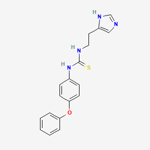 molecular formula C18H18N4OS B4805362 1-[2-(1H-imidazol-4-yl)ethyl]-3-(4-phenoxyphenyl)thiourea 