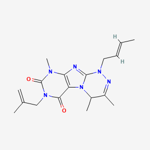 1-[(E)-but-2-enyl]-3,4,9-trimethyl-7-(2-methylprop-2-enyl)-4H-purino[8,7-c][1,2,4]triazine-6,8-dione