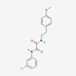 N-(3-chlorophenyl)-N'-[2-(4-methoxyphenyl)ethyl]ethanediamide