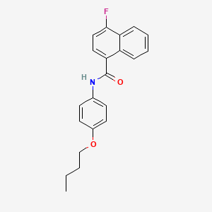 N-(4-butoxyphenyl)-4-fluoronaphthalene-1-carboxamide