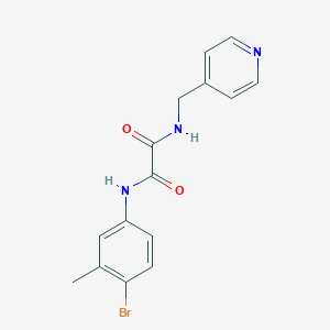 molecular formula C15H14BrN3O2 B480546 N'-(4-bromo-3-methylphenyl)-N-(pyridin-4-ylmethyl)oxamide CAS No. 488109-07-5