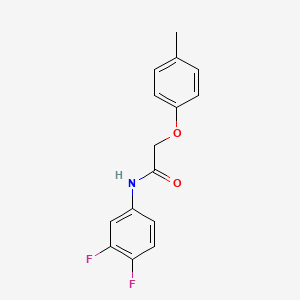 N-(3,4-difluorophenyl)-2-(4-methylphenoxy)acetamide