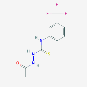 molecular formula C10H10F3N3OS B4805475 2-acetyl-N-[3-(trifluoromethyl)phenyl]hydrazinecarbothioamide 