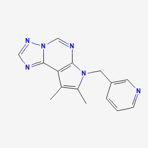 8,9-dimethyl-7-(3-pyridinylmethyl)-7H-pyrrolo[3,2-e][1,2,4]triazolo[1,5-c]pyrimidine