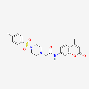 N~1~-(4-METHYL-2-OXO-2H-CHROMEN-7-YL)-2-{4-[(4-METHYLPHENYL)SULFONYL]PIPERAZINO}ACETAMIDE