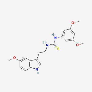 1-(3,5-dimethoxyphenyl)-3-[2-(5-methoxy-1H-indol-3-yl)ethyl]thiourea