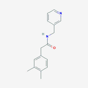 molecular formula C16H18N2O B4805535 2-(3,4-dimethylphenyl)-N-(pyridin-3-ylmethyl)acetamide 