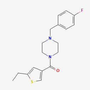 (5-ETHYL-3-THIENYL)[4-(4-FLUOROBENZYL)PIPERAZINO]METHANONE