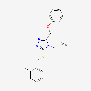 {4-ALLYL-5-[(2-METHYLBENZYL)SULFANYL]-4H-1,2,4-TRIAZOL-3-YL}METHYL PHENYL ETHER