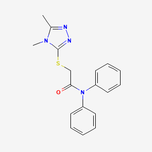 2-[(4,5-dimethyl-4H-1,2,4-triazol-3-yl)sulfanyl]-N,N-diphenylacetamide