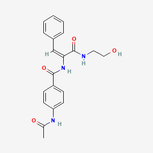 4-(acetylamino)-N-(1-{[(2-hydroxyethyl)amino]carbonyl}-2-phenylvinyl)benzamide