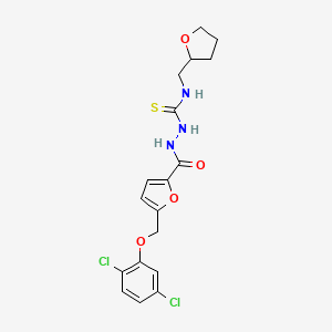 2-({5-[(2,5-dichlorophenoxy)methyl]furan-2-yl}carbonyl)-N-(tetrahydrofuran-2-ylmethyl)hydrazinecarbothioamide