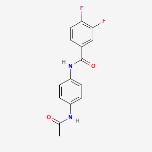 molecular formula C15H12F2N2O2 B4805727 N-(4-acetamidophenyl)-3,4-difluorobenzamide 