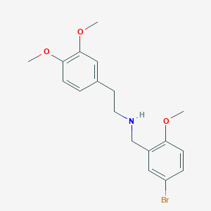 molecular formula C18H22BrNO3 B4805754 [(5-Bromo-2-methoxyphenyl)methyl][2-(3,4-dimethoxyphenyl)ethyl]amine 