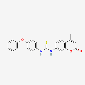 molecular formula C23H18N2O3S B4805755 N-(4-methyl-2-oxo-2H-chromen-7-yl)-N'-(4-phenoxyphenyl)thiourea 