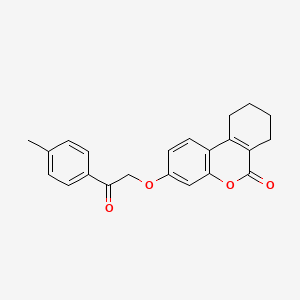 3-[2-(4-methylphenyl)-2-oxoethoxy]-7,8,9,10-tetrahydro-6H-benzo[c]chromen-6-one