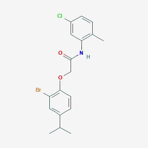 2-(2-bromo-4-isopropylphenoxy)-N-(5-chloro-2-methylphenyl)acetamide