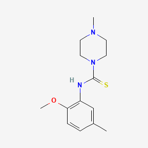 N-(2-methoxy-5-methylphenyl)-4-methyl-1-piperazinecarbothioamide