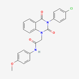 2-[3-(4-chlorophenyl)-2,4-dioxo-3,4-dihydroquinazolin-1(2H)-yl]-N-(4-methoxyphenyl)acetamide