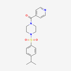 {4-[(4-ISOPROPYLPHENYL)SULFONYL]PIPERAZINO}(4-PYRIDYL)METHANONE